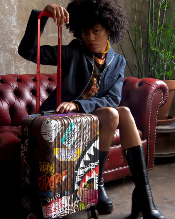 SHARKS IN PARIS THE RIZZ SHARKNAUTICS HARDSHELL CARRY-ON LUGGAGE