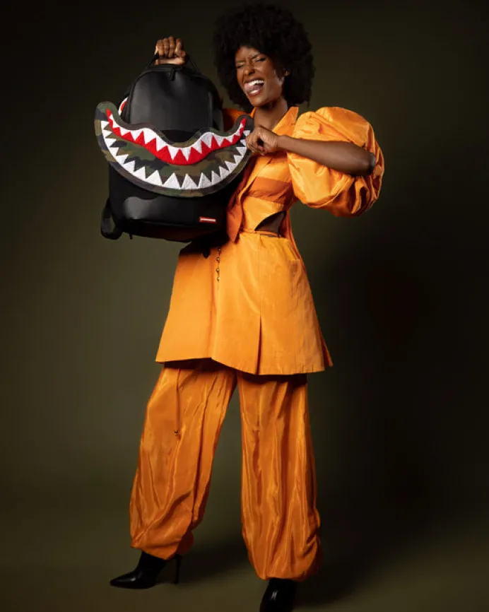 VELCRO SHARK - 3 INTERCHANGEABLE SHARKS BACKPACK (DLXV)